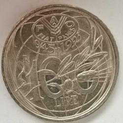 İTALYA 1995  100 LİRE  HATIRA Birleşmiş Milletler Gıda ve Tarım Örgütü