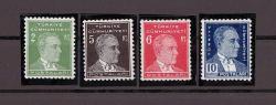 1940 Dördüncü Atatürk Serisi Mnh Lüks Tam Seri Pul - TC1420