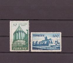 1957 Mevlana'nın Doğumunun 750. Yılı Mnh Lüks Tam Seri Pul     ----TC99-100