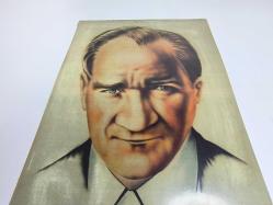 Atatürk Tablosu - Büyük Boy Atatürk Tablo - Atatürk Nadir Fotoğraf