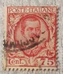 1926 İtalya Pulu - Victor Emmanuel III 75c.