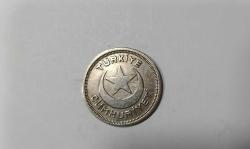 1943 YILI NİKEL 5 KURUŞ ÇOK ÇOK TEMİZ KONDİSYONDA