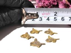 Osmanlı Tuğrası Metal Tuğra - Pirinç Objeler - Takı Tasarım Malzeme - 5 ADET