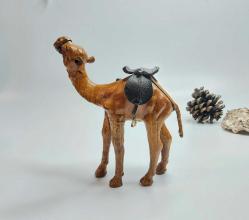 Deve Biblo Oyuncak - El Yapımı Deri Deve Dekor Biblo