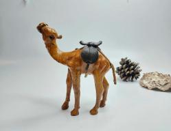 Deve Biblo Oyuncak - El Yapımı Deri Deve Dekor Biblo