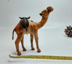 Deve Biblo Oyuncak - El Yapımı Deri Deve Dekor Biblo