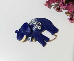 Eskilerden FİL Nazarlık - Nazar Boncuğu Duvar Dekoru - Duvar Tabağı - Dekor