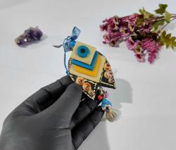 Eskilerden BALIK Nazarlık - Nazar Boncuğu Duvar Dekoru - Duvar Tabağı - Balık Dekor