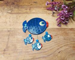 Eskilerden BALIK Nazarlık - Nazar Boncuğu Bereket Duvar Dekoru - Duvar Tabağı - Balık Dekor