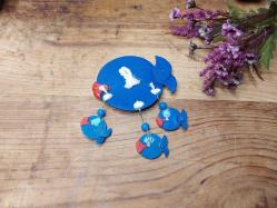 Eskilerden BALIK Nazarlık - Nazar Boncuğu Bereket Duvar Dekoru - Duvar Tabağı - Balık Dekor