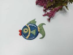 Eskilerden BALIK Nazarlık - Nazar Boncuğu Bereket Duvar Dekoru - Duvar Tabağı - Tasarım Balık Dekor