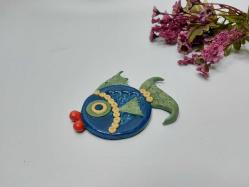 Eskilerden BALIK Nazarlık - Nazar Boncuğu Bereket Duvar Dekoru - Duvar Tabağı - Tasarım Balık Dekor