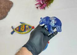 Eskilerden BALIK - FİL Nazarlık - Nazar Boncuğu Bereket Duvar Dekoru - Duvar Tabağı - Tasarım Balık Dekor - 3 ADET