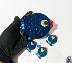 Eskilerden BALIK - FİL Nazarlık - Nazar Boncuğu Bereket Duvar Dekoru - Duvar Tabağı - Tasarım Balık Dekor - 3 ADET 999