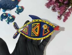 Eskilerden BALIK - FİL Nazarlık - Nazar Boncuğu Bereket Duvar Dekoru - Duvar Tabağı - Tasarım Balık Dekor - 3 ADET 999