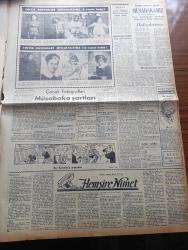 Ulus Gazetesi - Turkish Newspaper - 14 Mart 1950 - sel felaketinden çıkan dersler yazan Profesör Doktor Yavuz Abadan Başmakale - devlet planı üzerinde hükümet çalışmaları ilerliyor - Üstte Cumhurbaşkanı İsmet İnönü kars heyetiyle altta Ulukışla ve gündüzbey heyetleriyle Fotoğraflar - Cemil Sait Barlas devletçiliğimizin geniş bir izahını yaptı - yeni gelen sigara makineleri - Türk Hava kurumunda dünkü toplantı - Sınai kalkınma Bankası statüsü kabul edildi - Merkez Bankası umum müdürü Sadi Bekter fotoğraf - Türk hekimliğinin bir başarısı daha yazan Peyami Safa - Uçan gölgeler yazan Server Bedi Yazı Dizisi - Türk öğrencilerini Irak Kralı Naibi kabul etti - Reşit Paşa'nın türbesi açıldı - Yankee Paşa yazan Edison Marshall yazı dizisi - 18 Mart Çanakkale zaferi için tören yapılacak - Mualla Gökçay Bomonti aile saz salonunda - hemşire Nimet yazan Azmiye Hami Güven Yazı Dizisi - Hamiyet Yüceses ve üstad Hakkı Derman Ankara Vefa gençlik kulübü yararına büyük sinemada konser verecek