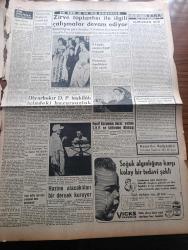 Ulus Gazetesi - Turkish Newspaper - 29 Aralık 1959 - diyanet İşleri reisliği bütçesi yazan Yakup Kadri Karaosmanoğlu Başmakale - Irak başbakanı General Kasım İran'a çattı - Arapça yazılan şişeler birçok gazino pavyon ve lokantalarda kullanılmaktadır fotoğraf - ara seçimi için bütçeye neden tahsisat konmadı - Selami Akpınar ve Naim Tirali için 4 ay mehil isteği reddedildi - yurttaşları tehditle  Vatan Cephesine yazma gayreti - adalet bakanı istifa etmelidir yazan Bülent Ecevit - körler eğitimi ile ilgili sergi açıldı - kıbrıs'taki seçimin tarihi üzerinde anlaşmazlık var - kumsalda çeviren Bilge Karasu Yazı Dizisi - Diyarbakır Demokrat Parti teşkilatı içindeki huzursuzluk - içimizden ikisi yazan Emil Galip Sandalcı - pasif korunma dersi yerine CHP'ye küfür eden binbaşı Osman Nuri Dedeoğlu - acı sevda filmi başrolde Muhterem Nur ve Ahmet Tarık Tekçe Ulus sinemasında - şampiyon jokey Kazım Yıldız kupasının verilişini tenkit ediyor fotoğraf - mağlup edilmeyenler Beşiktaş - Ordu takımımız