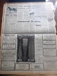 Ulus Gazetesi - Turkish Newspaper - 29 Aralık 1959 - diyanet İşleri reisliği bütçesi yazan Yakup Kadri Karaosmanoğlu Başmakale - Irak başbakanı General Kasım İran'a çattı - Arapça yazılan şişeler birçok gazino pavyon ve lokantalarda kullanılmaktadır fotoğraf - ara seçimi için bütçeye neden tahsisat konmadı - Selami Akpınar ve Naim Tirali için 4 ay mehil isteği reddedildi - yurttaşları tehditle  Vatan Cephesine yazma gayreti - adalet bakanı istifa etmelidir yazan Bülent Ecevit - körler eğitimi ile ilgili sergi açıldı - kıbrıs'taki seçimin tarihi üzerinde anlaşmazlık var - kumsalda çeviren Bilge Karasu Yazı Dizisi - Diyarbakır Demokrat Parti teşkilatı içindeki huzursuzluk - içimizden ikisi yazan Emil Galip Sandalcı - pasif korunma dersi yerine CHP'ye küfür eden binbaşı Osman Nuri Dedeoğlu - acı sevda filmi başrolde Muhterem Nur ve Ahmet Tarık Tekçe Ulus sinemasında - şampiyon jokey Kazım Yıldız kupasının verilişini tenkit ediyor fotoğraf - mağlup edilmeyenler Beşiktaş - Ordu takımımız