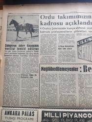 Ulus Gazetesi - Turkish Newspaper - 29 Aralık 1959 - diyanet İşleri reisliği bütçesi yazan Yakup Kadri Karaosmanoğlu Başmakale - Irak başbakanı General Kasım İran'a çattı - Arapça yazılan şişeler birçok gazino pavyon ve lokantalarda kullanılmaktadır fotoğraf - ara seçimi için bütçeye neden tahsisat konmadı - Selami Akpınar ve Naim Tirali için 4 ay mehil isteği reddedildi - yurttaşları tehditle  Vatan Cephesine yazma gayreti - adalet bakanı istifa etmelidir yazan Bülent Ecevit - körler eğitimi ile ilgili sergi açıldı - kıbrıs'taki seçimin tarihi üzerinde anlaşmazlık var - kumsalda çeviren Bilge Karasu Yazı Dizisi - Diyarbakır Demokrat Parti teşkilatı içindeki huzursuzluk - içimizden ikisi yazan Emil Galip Sandalcı - pasif korunma dersi yerine CHP'ye küfür eden binbaşı Osman Nuri Dedeoğlu - acı sevda filmi başrolde Muhterem Nur ve Ahmet Tarık Tekçe Ulus sinemasında - şampiyon jokey Kazım Yıldız kupasının verilişini tenkit ediyor fotoğraf - mağlup edilmeyenler Beşiktaş - Ordu takımımız