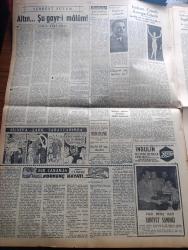Ulus Gazetesi - Turkish Newspaper - 10 Eylül 1953 - CHP'nin 30. Yıldönümü  büyük törenlerle kutlandı - İsmet İnönü'nün nutku - öyle de olsa yazan Nihat Erim - İzmir'in kurtuluş Bayramı - Atatürk'ün naaşının nakli - Kasım Gülek Hakkari'de - altın şu gayr-ı malüm yazan Namık Zeki Aral - Avrupa güzelliğine seçilen İtalyan güzelinin bikini ile pozu - Malatya suikasti davasının dünkü duruşması - Necip Fazıl Kısakürek - Nurettin Ardıçoğlu ve Hüsnü Zeki Söylemezoğlu mahkum oldular - kızıllardan daha 3404 esir istendi - Milli eğitim talebe yurdu yandı - evvelki gün Kore'den İzmir'e gelen birliğimiz mensupları rıhtımda fotoğraf - İstanbul basketbol turnuvası - Yelken yarışlarının hakemleri - Yüksek planör kampı çalışmaları - Ankara İstanbul Radyosu Programı - İstanbul'da İsmet İnönü'ye büyük sevgi tezahüratı - Avni Doğan konuşmasını yaparken fotoğraf - Halil Sezai Erkut konuşuyor fotoğraf - Münir Nurettin Selçuk Yarın akşam şehir bahçesinde - Atatürk'ün muvakkat kabrine CHP'liler giderken
