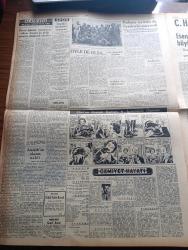 Ulus Gazetesi - Turkish Newspaper - 10 Eylül 1953 - CHP'nin 30. Yıldönümü  büyük törenlerle kutlandı - İsmet İnönü'nün nutku - öyle de olsa yazan Nihat Erim - İzmir'in kurtuluş Bayramı - Atatürk'ün naaşının nakli - Kasım Gülek Hakkari'de - altın şu gayr-ı malüm yazan Namık Zeki Aral - Avrupa güzelliğine seçilen İtalyan güzelinin bikini ile pozu - Malatya suikasti davasının dünkü duruşması - Necip Fazıl Kısakürek - Nurettin Ardıçoğlu ve Hüsnü Zeki Söylemezoğlu mahkum oldular - kızıllardan daha 3404 esir istendi - Milli eğitim talebe yurdu yandı - evvelki gün Kore'den İzmir'e gelen birliğimiz mensupları rıhtımda fotoğraf - İstanbul basketbol turnuvası - Yelken yarışlarının hakemleri - Yüksek planör kampı çalışmaları - Ankara İstanbul Radyosu Programı - İstanbul'da İsmet İnönü'ye büyük sevgi tezahüratı - Avni Doğan konuşmasını yaparken fotoğraf - Halil Sezai Erkut konuşuyor fotoğraf - Münir Nurettin Selçuk Yarın akşam şehir bahçesinde - Atatürk'ün muvakkat kabrine CHP'liler giderken