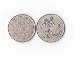 2 ADET DİSNEY MİCKEY MOUSE OYUN JETONU / B-2