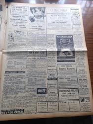 Ulus Gazetesi - Turkish Newspaper - 5 Kasım 1953 - Demokrat Parti nizam Partisi yazan Hüseyin Cahit Yalçın Başmakale - Atatürk'ün naaşı katafalkta fotoğraf - birleşik Amerika'da muhalefetin başarısı - İstanbulspor 4 Vefa 2 fotoğraf - Celal Yardımcının ağrı'daki konuşmasının zaptını tutanlar hala savcılığa davet edilmedi - birleşik Amerika'nın Türkiye Büyükelçisi Warren'in yaptığı konuşma - Adnan Menderes'e gönderilen protesto telgrafları - kafaoğlu faciası yazan Nihat Erim - İsrail başbakanı Ben Gurion istifa etti - tarihi Çemberlitaş tamir ediliyor - Kara Kuvvetleri hentbol şampiyonasını Harp okulu takımı kazandı - Ankara'da cemiyet hayatı - Ata'nın naaşı katafalka kondu foto röportaj Hüseyin Ezer - Atatürk'ün kız kardeşi Makbule Atadan da oradaydı fotoğraf - Bu toprağın altında Atatürk'ün bayrağımıza sarılı tabutu duruyordu rutubetin tesiri ile bayrak çürümüştü fotoğraf - Büyük Millet Meclisi Başkanı Abdülhalik Renda tutulan zaptı imzaladı fotoğraf - Anıtkabir'e gelecek Toprak