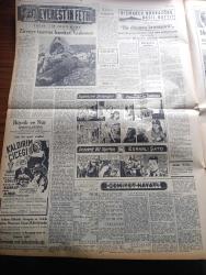 Ulus Gazetesi - Turkish Newspaper - 30 Ekim 1953 - münakaşayı bitirebilmek için yazan Nihat Erim Başmakale - 29 Ekim Cumhuriyet bayramımızı neşe içinde kutladık - Hipodromda parlak bir geçit töreni yapıldı - CHP Genel sekreteri Kasım Gülek Kırşehir milletvekili Halil Sezai Erkut idare kurul üyesi Mebrure Aksoley Atatürk'ün manevi huzurunda fotoğraf - cumhurbaşkanı Celal Bayar muvakkat kabire giderken askeri teftiş ediyor fotoğraf - Mersin CHP İl Başkanı tarafından Adnan Menderes dava ediliyor - Yunan Kralı Paul'un bize dair demeci - hayat pahalılığı durmadan artıyor - Hürriyet başyazarı Sedat Simavi ağır cezada fotoğraf - Türkiye İş Bankası - CHP'li hatiplere karşı jandarma süngü taktı - kaldırım çiçeği filmi başrollerde Cüneyt Gökçer Heyecan Başaran büyük ve Nur sinemasında - Siirt eczanesiz - cumhurbaşkanı Celal Bayar Mehter takımını teftiş ediyor fotoğraf - Amerika'nın en müthiş banka soyguncusu Aktör Willie'nin maceraları Yazı Dizisi - Cumhuriyet Kupası maçları - Fenerbahçe Beykoz