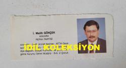 ANAVATAN PARTİSİ'NİN (ANAP) KURUCULARINDAN, ESKİ MİLLİ EĞİTİM GENÇLİK ve SPOR BAKANI VEHBİ DİNÇERLER'İN 1995 SEÇİMLERİNDE DERGİDEN KESİLME FOTOĞRAFLI MİNİ BİYOGRAFİSİ - 12,5 x 5 cm EBADINDA - (ARKA SAYFA MELİH GÖKÇEK BİYOGRAFİSİ)