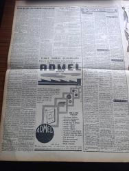 Ulus Gazetesi - Turkish Newspaper - 15 Aralık 1959 - Zirai borçların taksitle ödenmesi istendi - İsmail Rüştü Aksal ile Kemal Satır Dün otomobil kazası geçirdi - CHP teklifine göre çiftçi borçları 10 yıllık taksite bağlanacak - emekli dul ve yetim maaşından vergi kesilmemesi savunuldu - yenilmenin imkansızlığı yazan Bülent Ecevit - Lütfi kırdar'ın Moskova'da konuşması - 11 şeker fabrikası karaborsa malzeme ile tamamlanmış - CHP Genel merkezinin bulunduğu karanfil sokağında yol çalışması durdu fotoğraf - Radyo İnönü adı var diye bir kitap ilanını almadı - geyikli'deki hadise'nin sanıkları dün yargılandı - kumsalda çeviren Bilge Karasu Yazı Dizisi - deneme tiyatrosu yazan Metin And - değişiklik mi Safra Mı Yazan Emil Galip Sandalcı - Patrik Athenagoras Kahire'de - Fenerbahçe Galatasaray ile perşembe günü oynuyor - Nice kalecisi Lamia ilk defa milli oldu fotoğraf - En az gol yiyen kaleci Beşiktaşlı Necmi - Ordu takımımız B.A.C. ve İranla karşılaşacak - Metin Oktay 12 gol ile zirvede