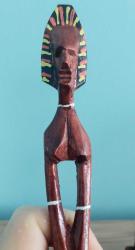 EL OYMASI AHŞAP 2'li AFRİKALI FİGÜR