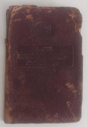 Eyüp Sabri Akyürek'e ait İstanbul Üniversitesi Tıp Fakültesi Talebesine Mahsus Hüviyet Varakası (Öğrenci kimlik belgesi) 1940