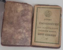 Eyüp Sabri Akyürek'e ait İstanbul Üniversitesi Tıp Fakültesi Talebesine Mahsus Hüviyet Varakası (Öğrenci kimlik belgesi) 1940