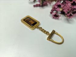 Versace Anahtarlık - Dönerli Metal Marka Anahtarlık
