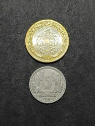 1943 TARİHLİ NİKEL 5 KURUŞ