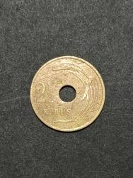 1948 TARİHLİ DELİKLİ İKİ BUÇUK KURUŞ