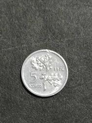 1976 TARİHLİ ALÜMİNYUM 5 KURUŞ