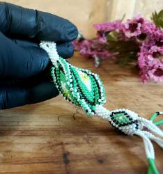 Boncuk İşi Nazarlık Anahtarlık - Cezaevi İşi Nazar Boncuklu Anahtarlık