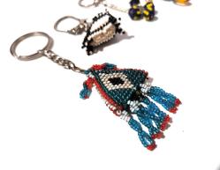 Boncuk İşi Nazarlık Anahtarlık - Cezaevi İşi Nazar Boncuklu Anahtarlık