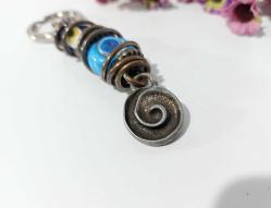 Eskilerden Nazarlık Anahtarlık - Cam Boncuklu Nazar anahtarlık - Büyük Ağır