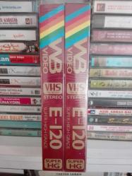WB VIDEO E-120 VHS Pal Secam STEREO ( SUPER HIGH GRADE ) -  VHS BOŞ KASET ( 2 adet ambalajında )