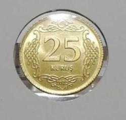 Altın Renkli 25 Kuruş 2023