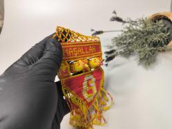 Cezaevi İşi Cam Boncuk Galatasaray Araç Süsü - Duvar Süsü Maşallah KUŞ - Boncuk Sanatı - 02