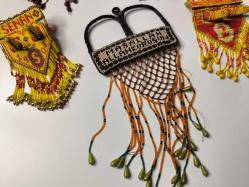 Cezaevi İşi Cam Boncuk Maşallah Araç Süsü - Duvar Süsü Maşallah KUŞ - Boncuk Sanatı - LOT - 5 ADET