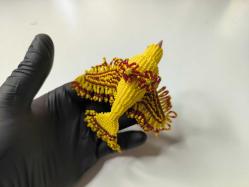 Cezaevi İşi Cam Boncuk Kuş Biblosu - Eski Kuş - Kelebek Biblo - Boncuk Sanatı - Lot