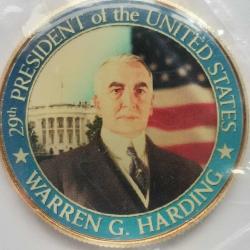 AMERİKA  2010  1/2 DOLAR YARIM DOLAR HATIRA DAMLA BASKI ÇİL  WARREN G HARDING