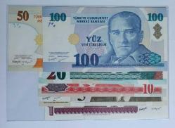 8. EMİSYON NADİR A SERİSİ YTL ( YENİ TÜRK LİRASI) KAĞIT PARA SETİ ÇİL KONDİSYONDA MERKEZ BANKASI ALBÜMÜNDE