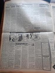 Ulus Gazetesi - Turkish Newspaper - 1 Nisan 1958 - köylü vergileri arttırılacak - muhtar ve ihtiyar meclisi seçimi 4 yılda bir yapılacak - İstanbul'da imar kazması şehzadebaşı'ndaki dükkanlara da vuruldu  fotoğraf - Kruşçef kabinesi - İkinci İnönü zaferininin yıldönümü - Merzuka Akçam Balıkesir cezaevi'ne götürülmek üzere istasyona getirildiği sırada - ekmek simit ve unlu maddeler işçileri kongresinde hayat pahalılığından dert yanıldı fotoğraf - Birleşik Arap Cumhuriyeti İsrail'i şikayet etti - Karapürçek yazan M. Sunullah Arısoy Yazı Dizisi - konferans mı temaşa mı yazan Ahmet Şükrü Esmer - Ankara'da 24 saat sinema tiyatro programı - basından özetler - Fenerbahçe Galatasaray maçının rövanşı Eylül'de 19 Mayıs stadında yapılacak - adaletli Hüseyin Ankara'ya dönüyor - Fenerbahçe Galatasaray basketbol maçında Can Bartu'nun basketi  fotoğraf - basketbolda moda Türkiye şampiyonu oldu - Genç milli takım lüksemburg'a gitti - İnci sineması Cebeci caddesi'nde pek yakında hizmete girecektir