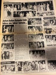 HAFTA SONU GAZETESİ DOĞUM GÜNÜ HEDİYESİ  ( Turkish Newspaper ) - 25 TEMMUZ 1971 -TAM TAKIM 8 SAYFADIR -Göksel Arsoy -Ümit Yaşar Oğuzcan -Nilüfer Koçyiğit -Ekrem Bora -Cüneyt Arkın -Arzu Okay -Yusuf -Sevda Ferdag -Metin Ersoy -Öztürk Serengil -Sevim Tuna -Müjdat Gezen -Serpil -Nihavent -Avni Yalçın -Müşerref Tezcan -Acı Pirinç -Mualla Süer -Nedret Tosun -Ediz Hun -Nurhat Taylan -Tuna Taylan -Muhtar Gezen -Katja Ebstein -Melike Umay -Abdülvahap -İbrahim Eren -Sevil ve Yüral -Erol Büyükburç -Dursun Salmen -Nathalie Delon -Alain Delon -Anthony Delon -Ira Furstenberg -Dirk Bogarde -Bjørn Andersen -Melina Mercouri -James Bond -Gönül Ülkü -Gazanferr Özcan -Yeşim Oğulcül -Memduh Ün -Ayhan Aydan -Leyla ve Hakan Ulusak -Sadiye ve Şerafettin Özdemir -Ayşe Küntür -Haldun Aktürk -Atagül Özdemir -Cengiz Akduman -Alp Arslan -Ahmet Karabulut -Neslişah Kunt -Bülent Gündüz -Prof. Dr. Adnan Yücel -Doç. Dr. Salih Eriş -Ayfer Dinç -Feridun Tüzün -Şeraf Yurga -Mahin Sandırcıoğlu -Bengül Hotar -Fikri Öcal -A