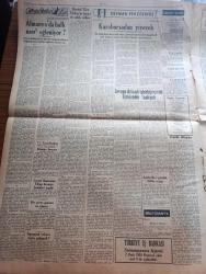 Ulus Gazetesi - Turkish Newspaper - 1 Ocak 1950 - 1950 senesi yazan Hüseyin Cahit Yalçın Başmakale - bu asrın gururu ve utancı yazan Peyami Safa - Başbakan Şemsettin Günaltay'ın İstanbul CHP kongresindeki nutku fotoğraf - Marshall planı Türkiye'de başarıyla tatbik ediliyor - Russell Dorr ilerleme Türk halkının da geniş işbirliğine ihtiyaç gösterecek dereceye geldi diyor fotoğraf - Merhum Mustafa Necati'nin ölüm yıldönümü - Yeni Yıl uğurlu olsun - Celal Bayar düşmanlık politikasını terk etmeyeceğini söylüyor - yılbaşı piyangosu dün akşam çekildi - 1950 yazan Falih Rıfkı Atay - pazar konuşması yazan Server Bedi - adliye sarayı'nın inşasına yazın başlanacak - Margaret Lockwood İle Norman Wooland hazin Aşk filminin bir sahnesinde Fotoğrafı -  Perihan Altındağ Sözeri Bomonti aile saz salonunda - Safiye Ayla Bomonti Aile saz salonunda - tam 10 yıl önce Staline verilen hediyeler - taklit sanatın rekorunu kıran Cevat Kurtuluş küçük tiyatroda - Birinci devre lig maçlarının son karşılaşmaları